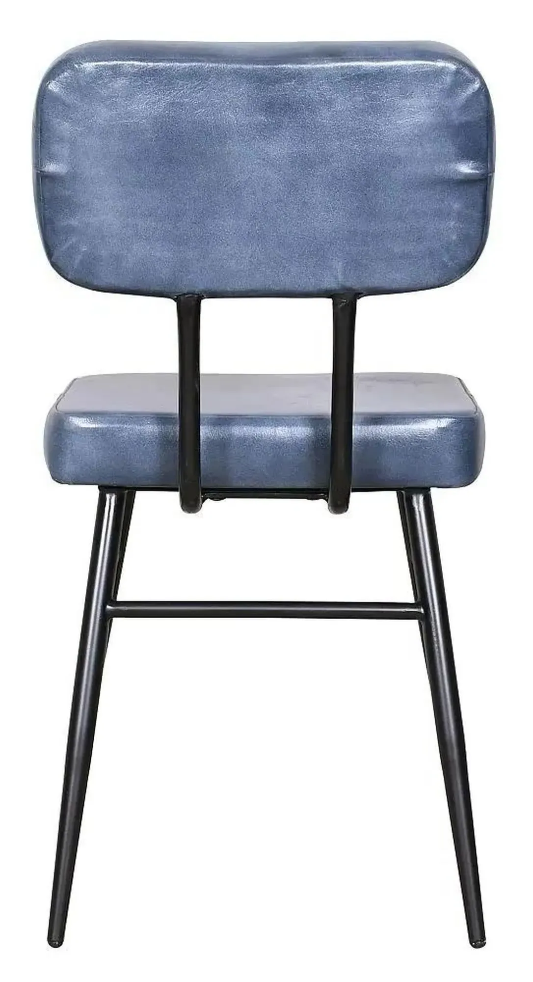 Louise Dining Chair - Blue, Leather