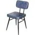 Louise Dining Chair - Blue, Leather