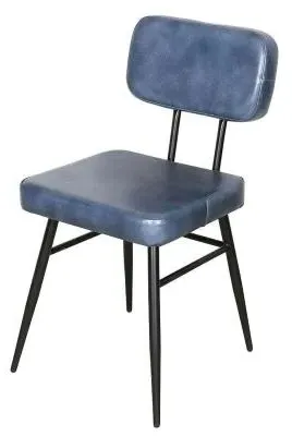 Louise Dining Chair - Blue, Leather image