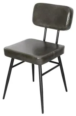 Louise Dining Chair - Bottle Green, Leather