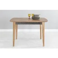Luxuria Rectangular Dining Table - Dark Walnut, Sheesham Wood