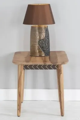 Luxuria Square End Table - Dark Walnut, Sheesham image