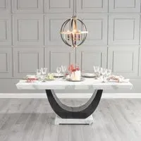 Madrid 6-Seater Dining Table - White, Marble