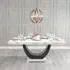 Madrid 6-Seater Dining Table - White, Marble