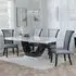 Madrid Dining Set with Cadiz Chair - White, Marble