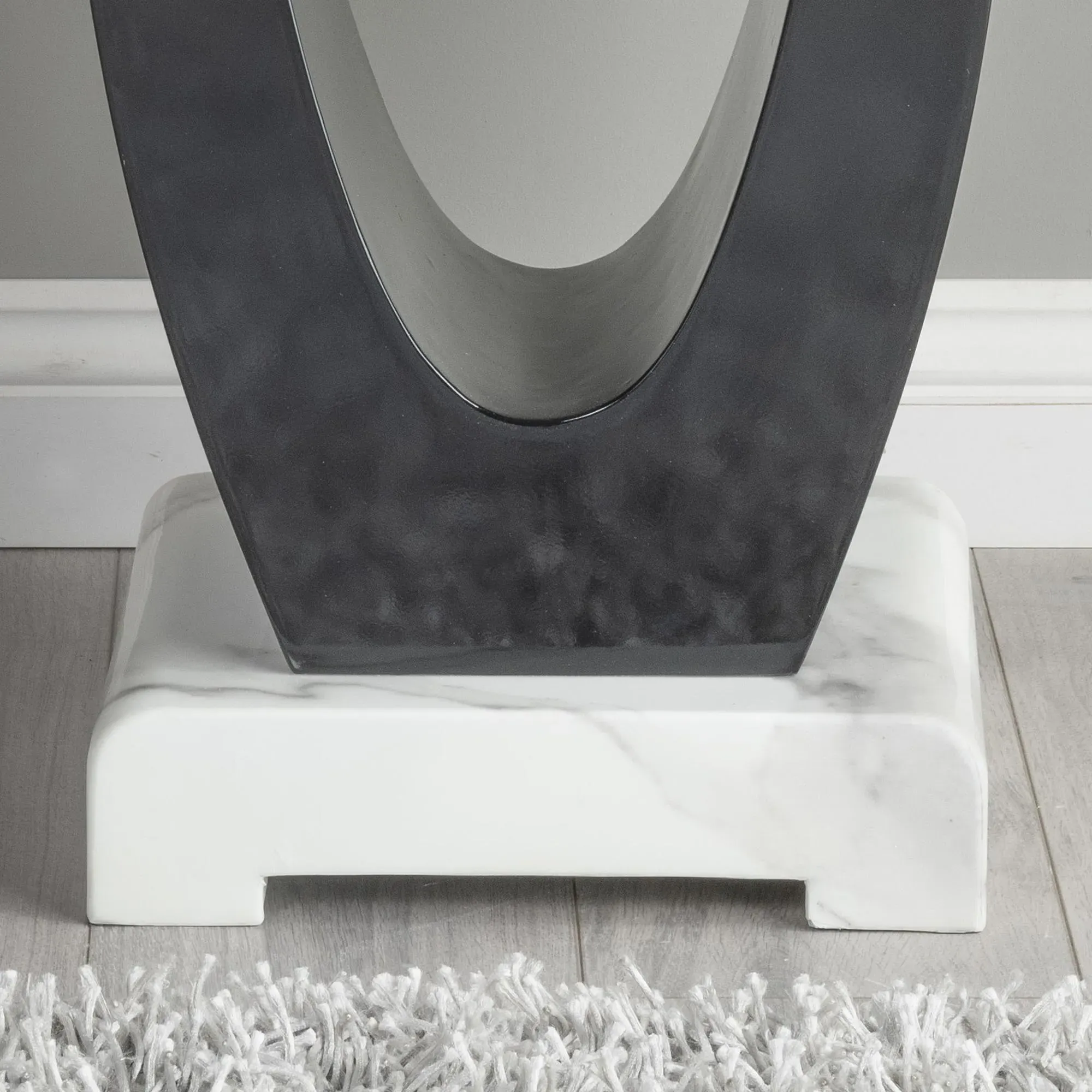 Madrid Square Side Table - White, Marble