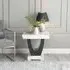Madrid Square Side Table - White, Marble