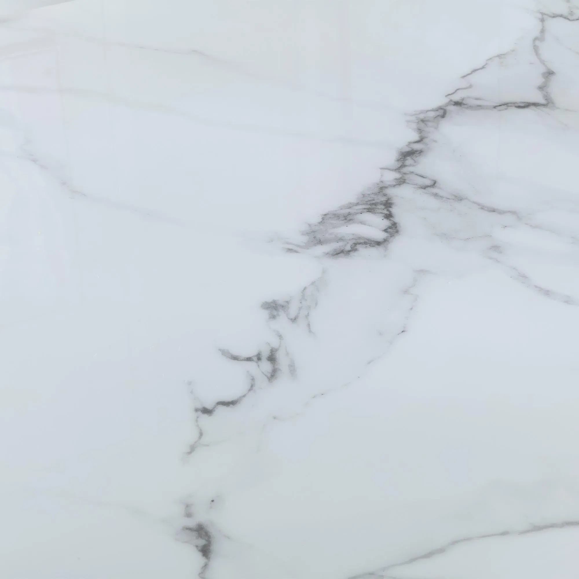 Madrid White Marble Dining Set with Athena Chairs - White