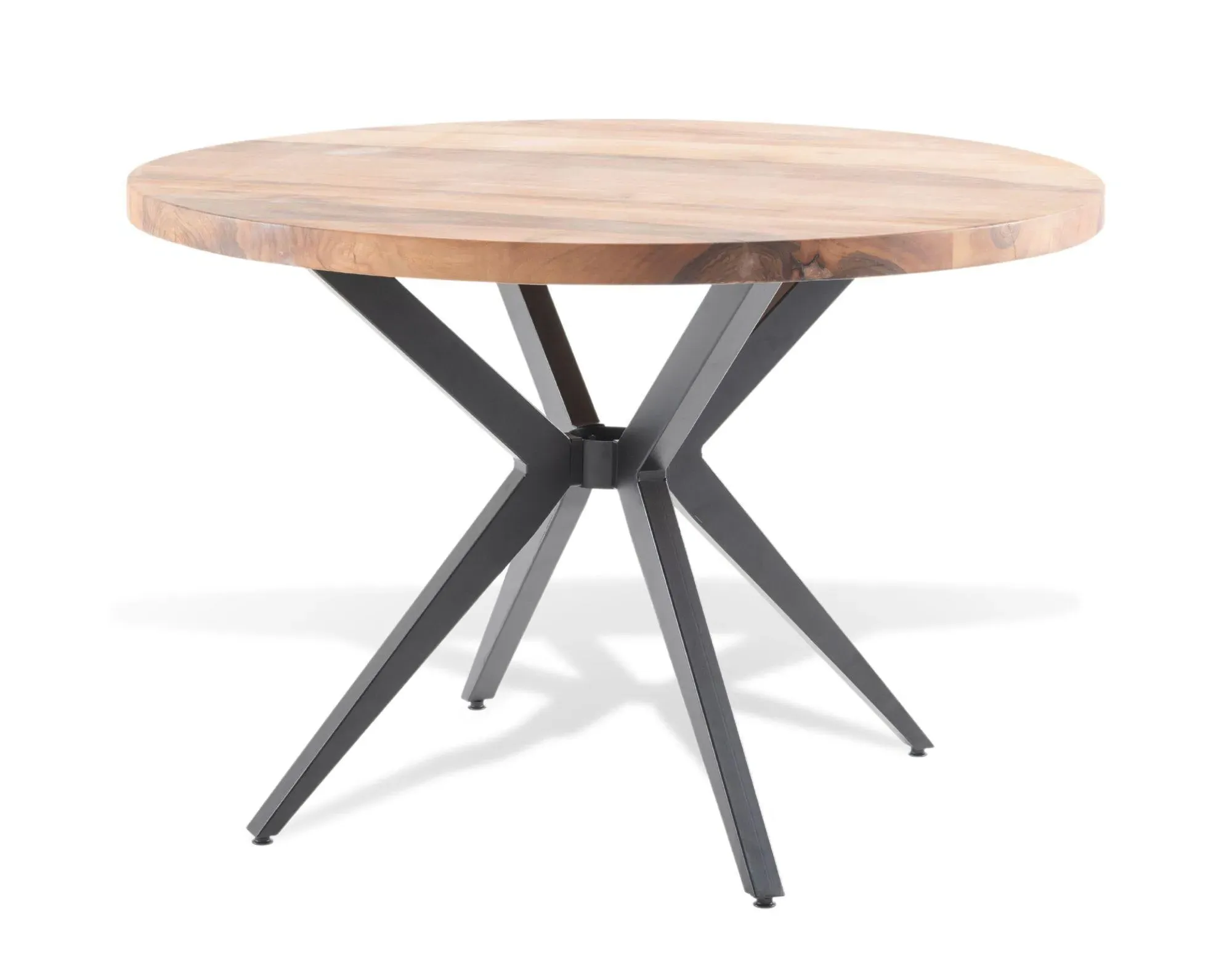 Merino 120cm Round Dining Table - Rustic, Acacia Wood