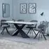 Merlin Ceramic Dining Set with Ion Swivel Chairs - Grey, Velvet