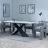 Merlin Ceramic Dining Set with Kiefer Chairs - White, Boucle