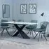 Merlin Dining Set with Boden Swivel Chairs - White, Ceramic