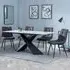 Merlin Dining Set with Corona Chairs - White, Ceramic