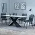 Merlin Dining Set with Corona Chairs - White, Ceramic