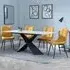 Merlin Dining Set with Corona Chairs - White, Ceramic