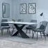 Merlin Dining Set with Darwin Chairs - White, Ceramic