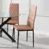 Metro Dining Chairs - Burnt Orange, Faux Leather