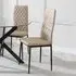 Metro Dining Chairs - Cappuccino, Faux Leather