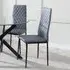 Metro Dining Chairs - Grey, Faux Leather
