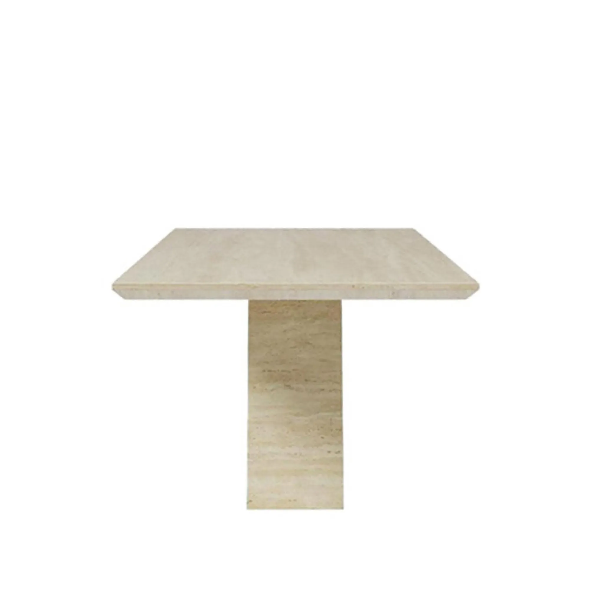 Milan 6 Seater Dining Table - Beige, Marble