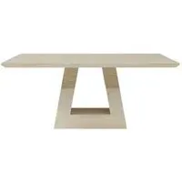 Milan 6 Seater Dining Table - Beige, Marble