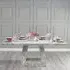 Milan 6 Seater Dining Table - Grey, Marble