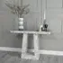 Milan Console Table - Grey, Engineered Marble
