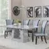 Milan Dining Set with Cadiz Chairs - Grey, Marble