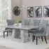 Milan Dining Set with Mimi Chairs - Grey, Marble