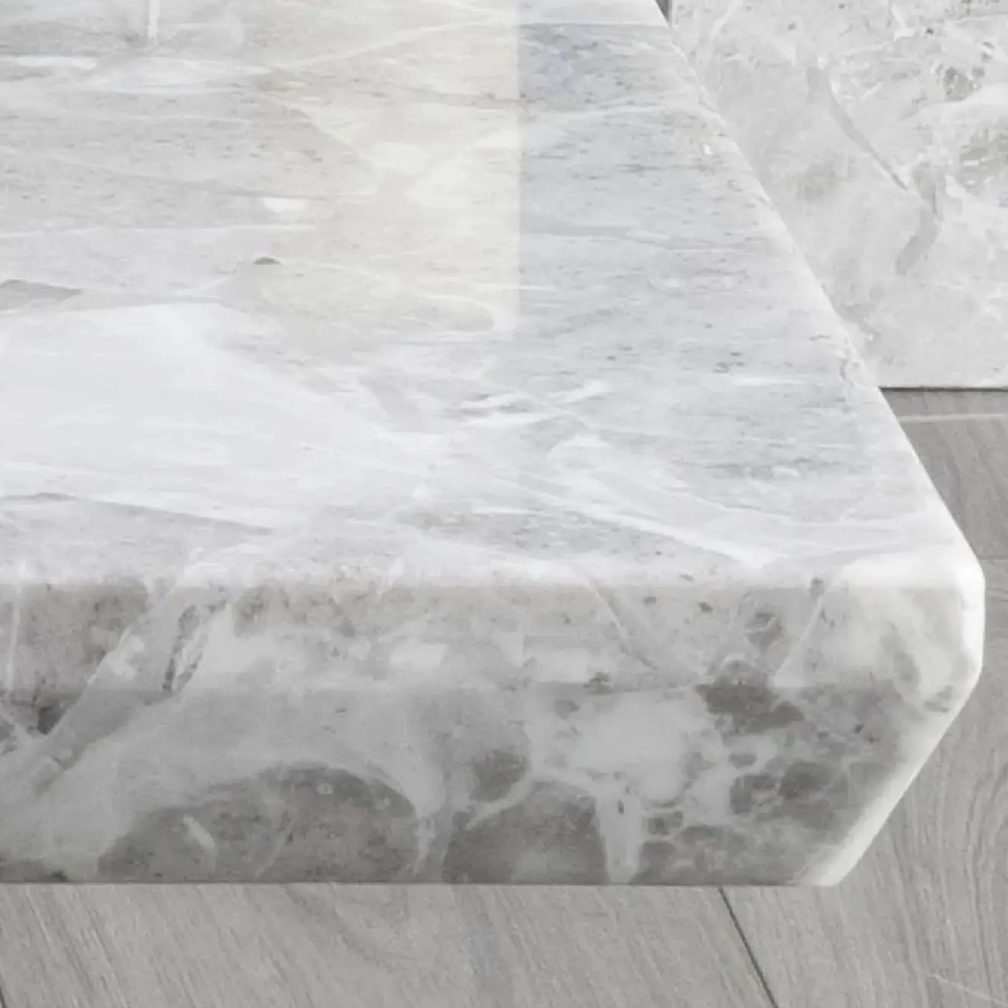 Milan Rectangular Coffee Table - Grey, Engineered Marble