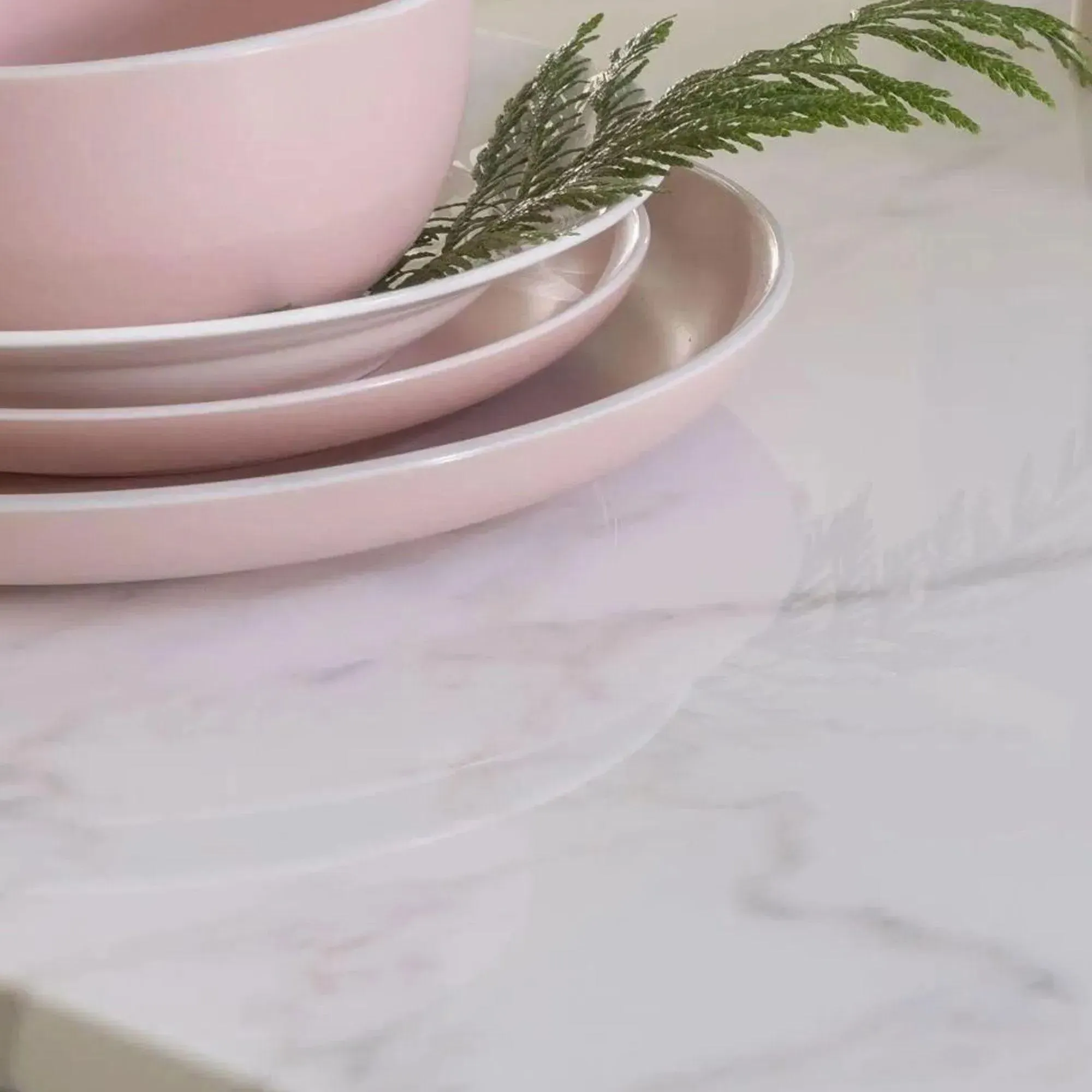 Milan Rectangular Coffee Table - White, Engineered Marble