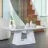 Milan Rectangular Coffee Table - White, Engineered Marble