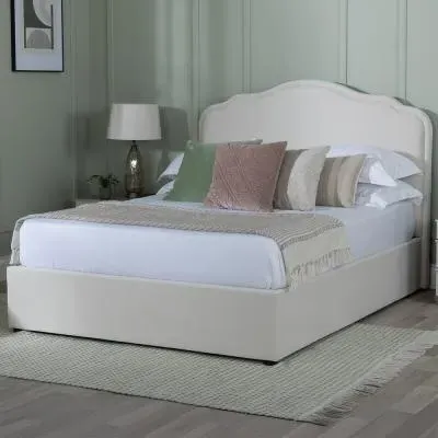 Monaco Ottoman Storage Bed - Beige, Fabric image