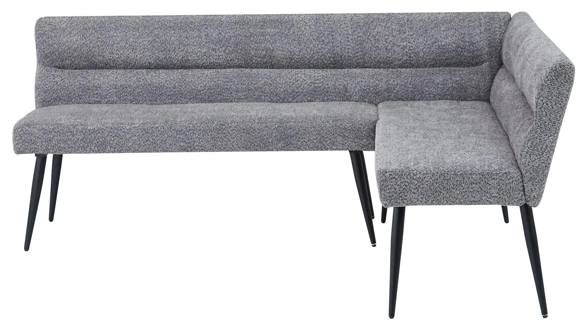 Monza Corner Dining Bench LHF - Grey, Fabric