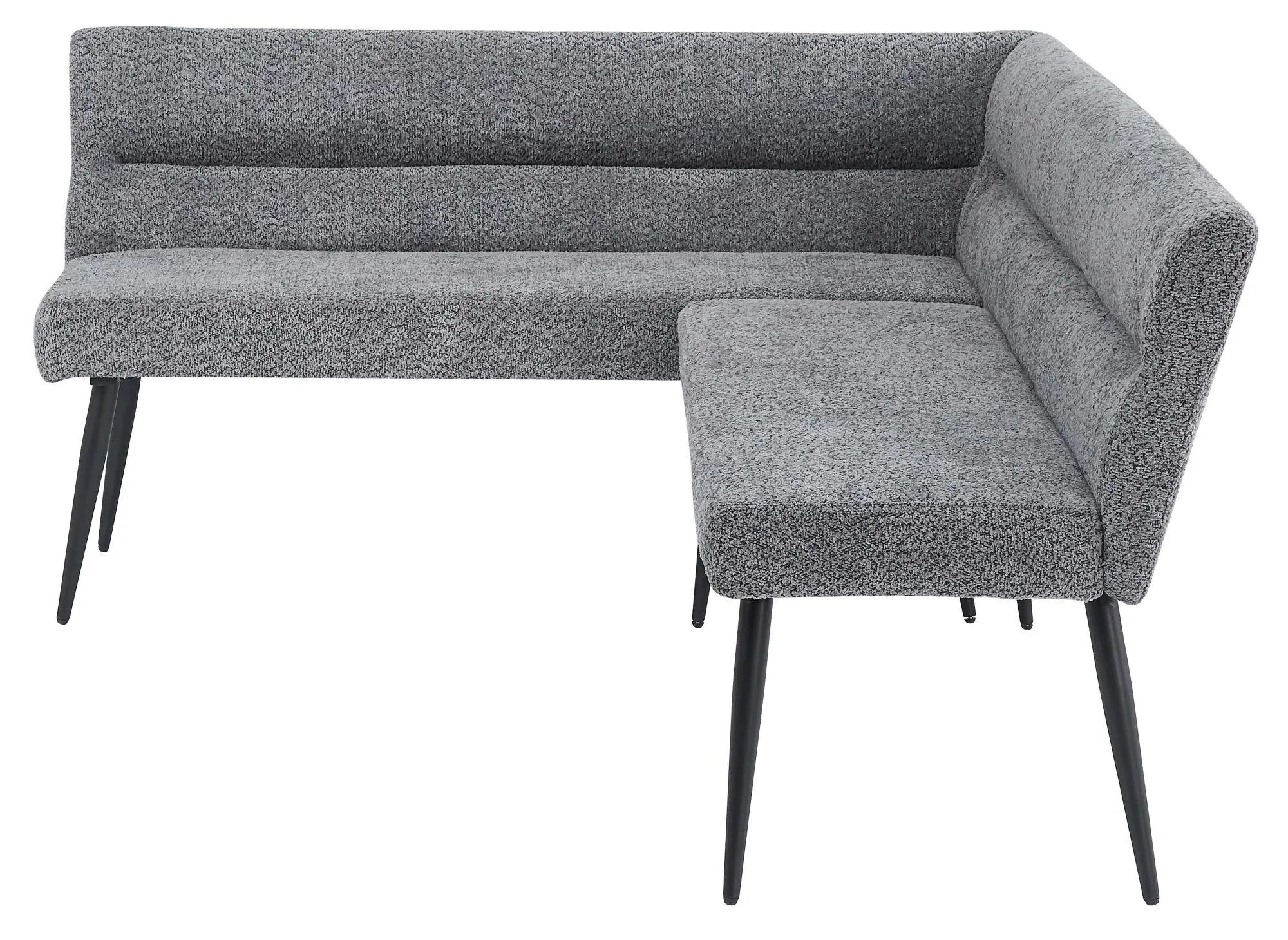 Monza Corner Dining Bench LHF - Grey, Fabric