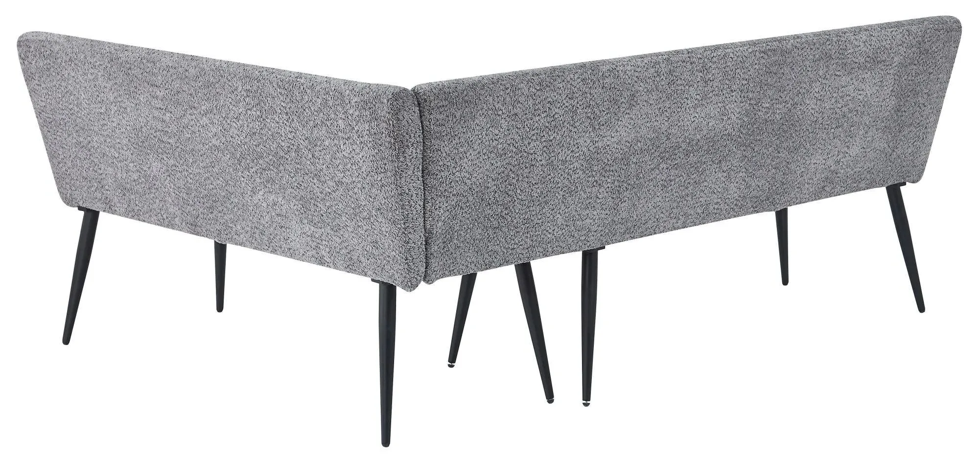 Monza Corner Dining Bench LHF - Grey, Fabric
