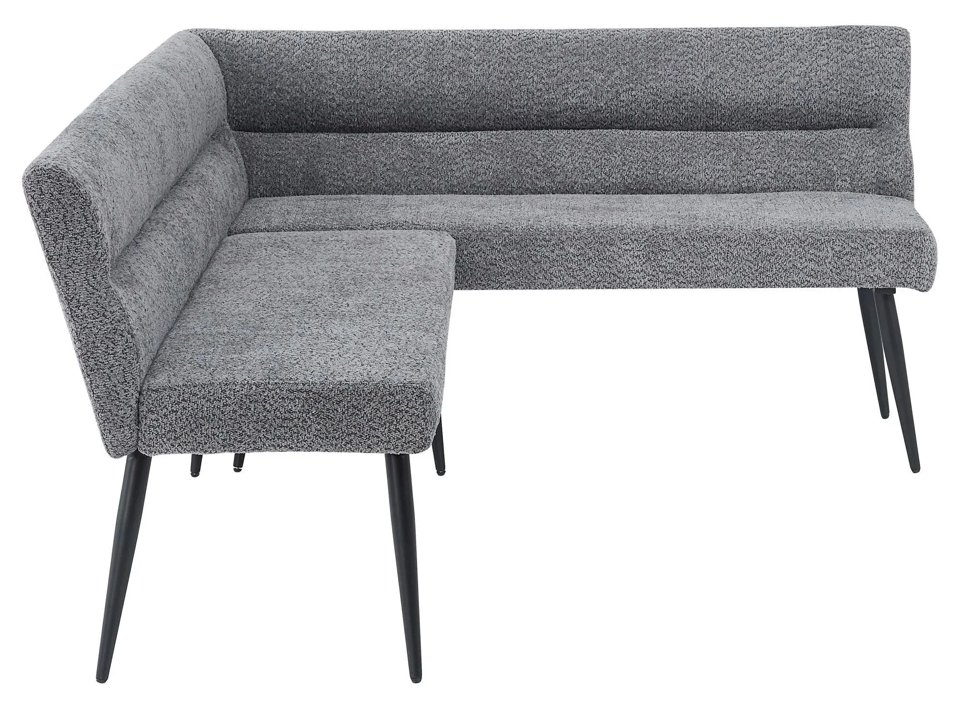 Monza Corner Dining Bench RHF - Grey, Fabric