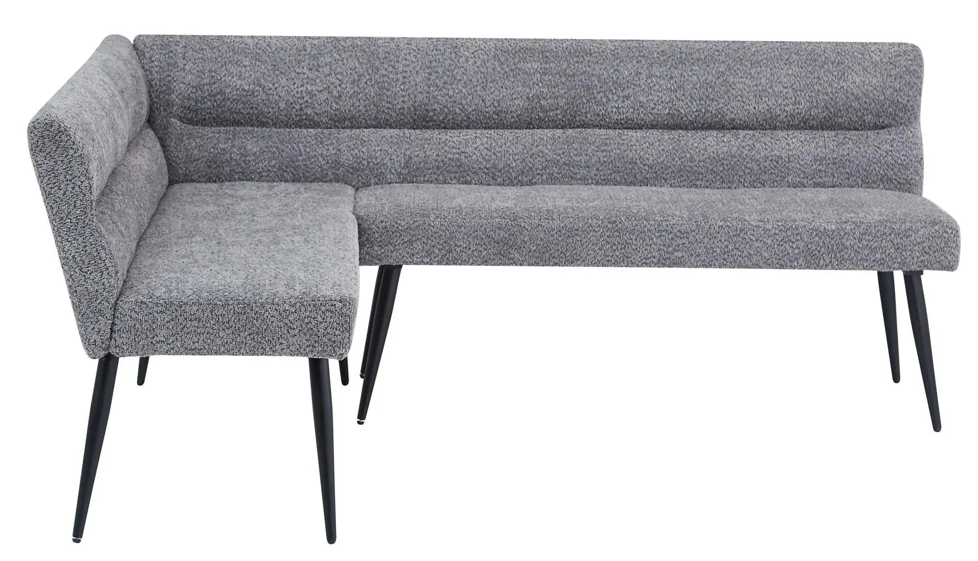 Monza Corner Dining Bench RHF - Grey, Fabric