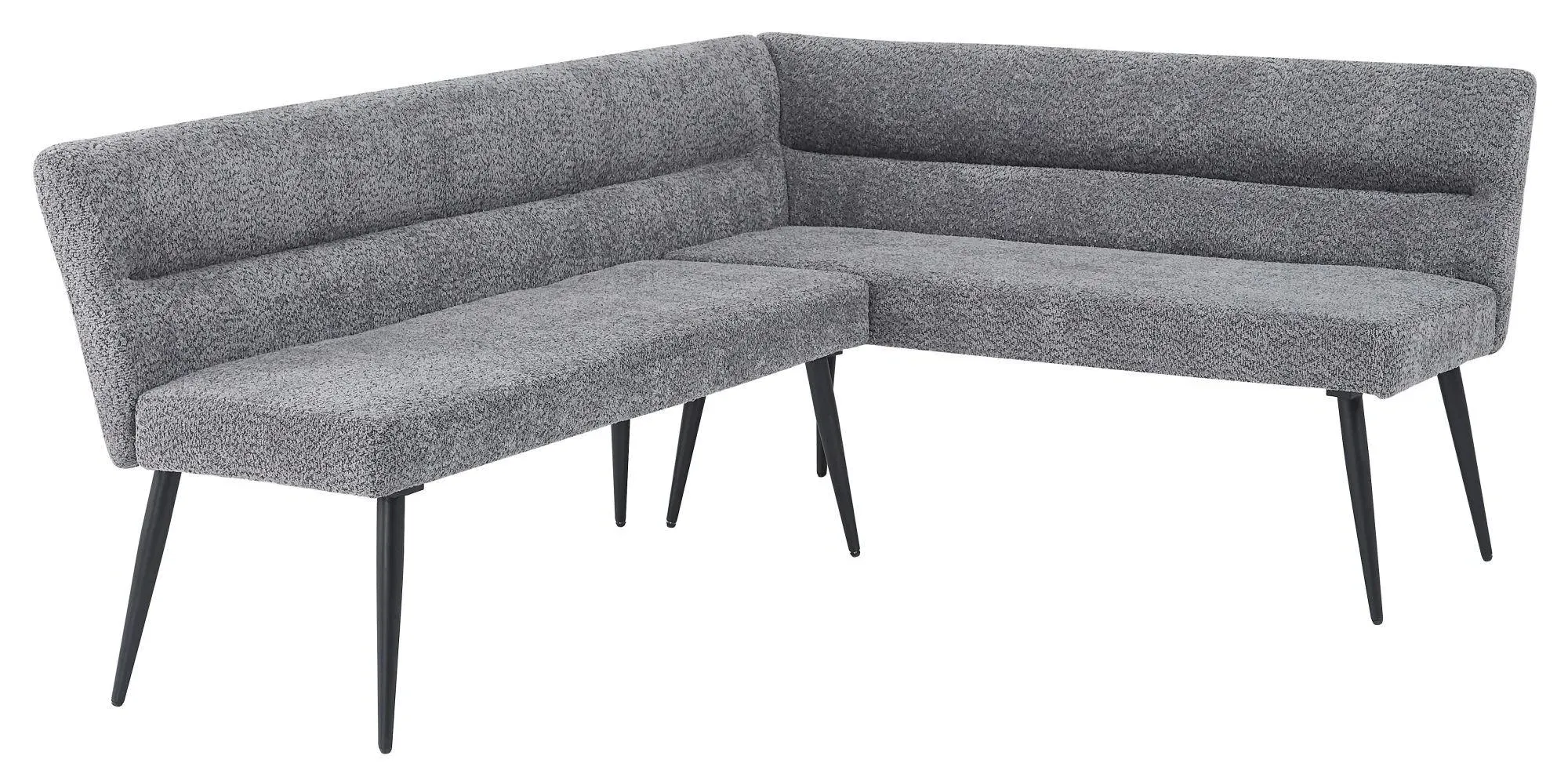 Monza Corner Dining Bench RHF - Grey, Fabric
