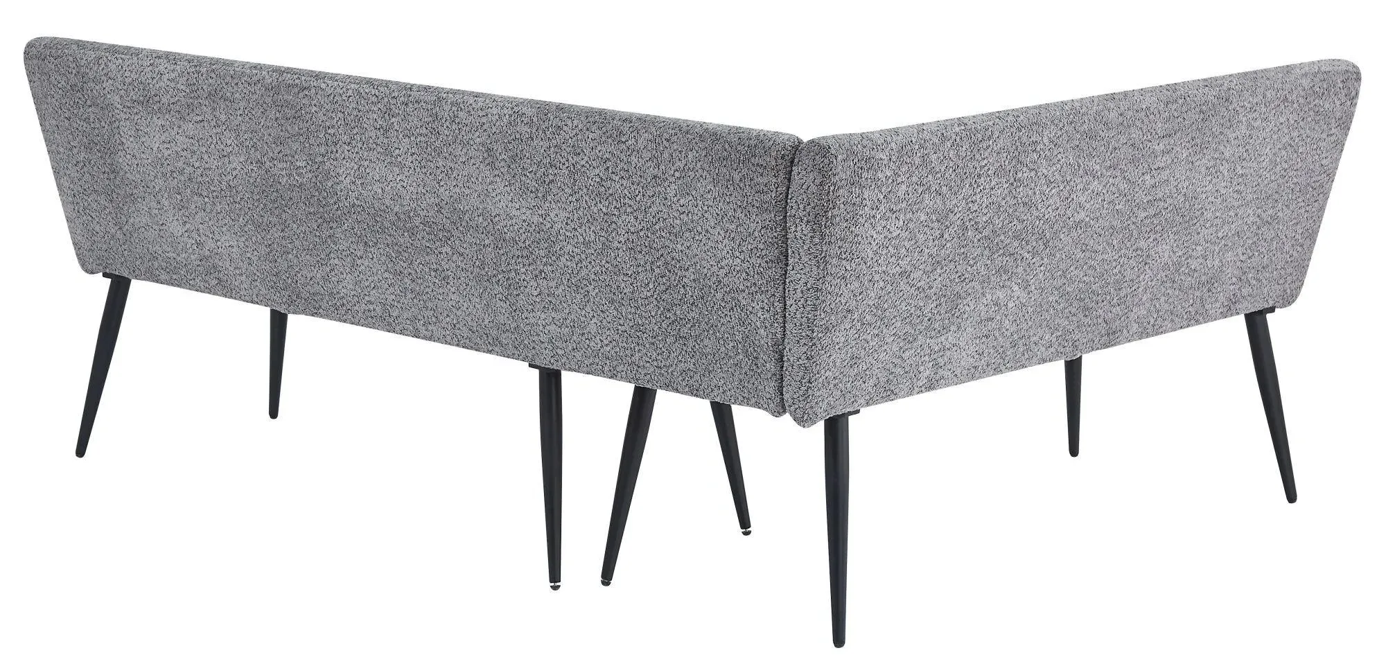 Monza Corner Dining Bench RHF - Grey, Fabric