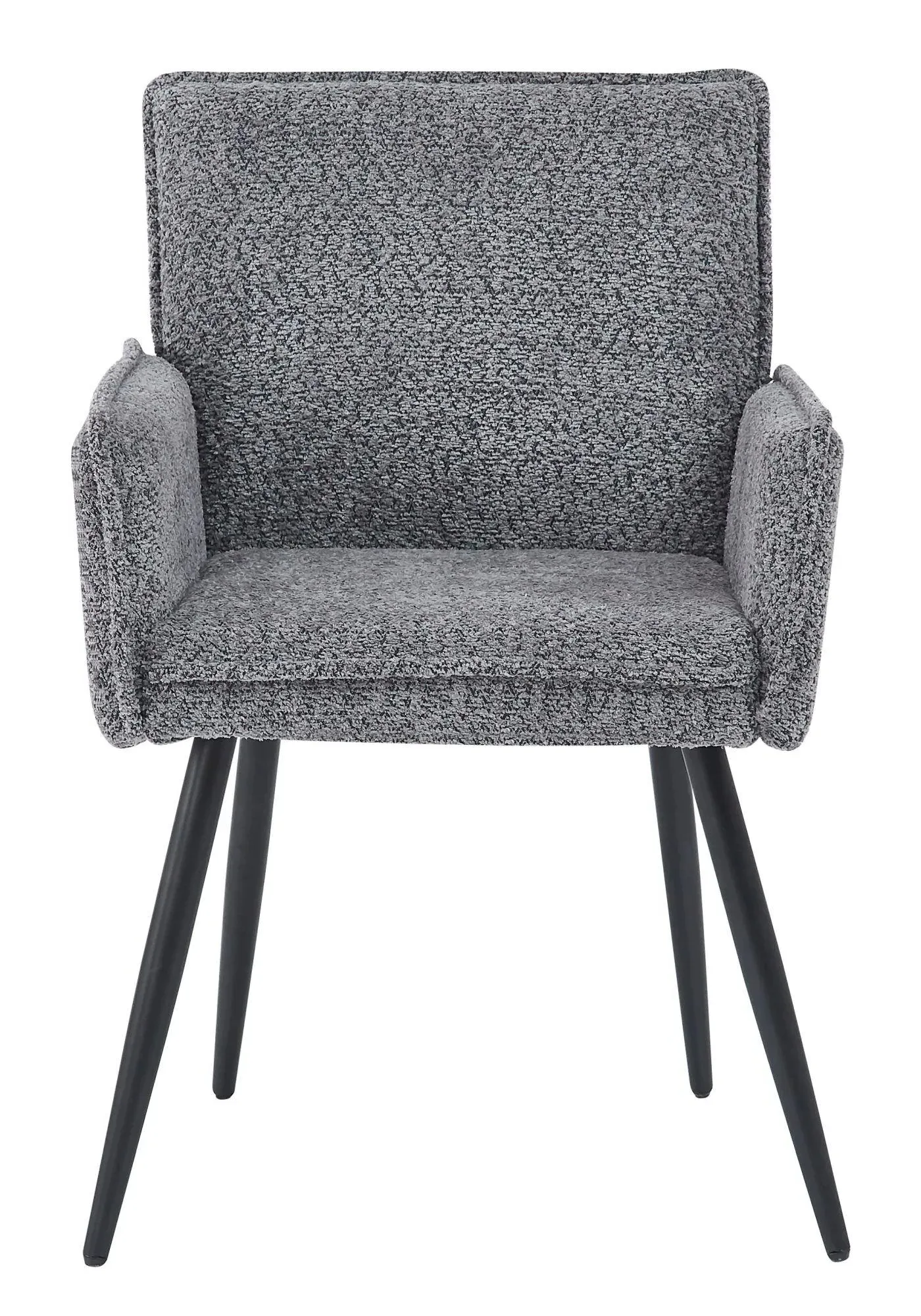 Monza Dining Armchair - Grey, Fabric