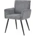 Monza Dining Armchair - Grey, Fabric