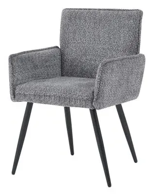 Monza Dining Armchair - Grey, Fabric image