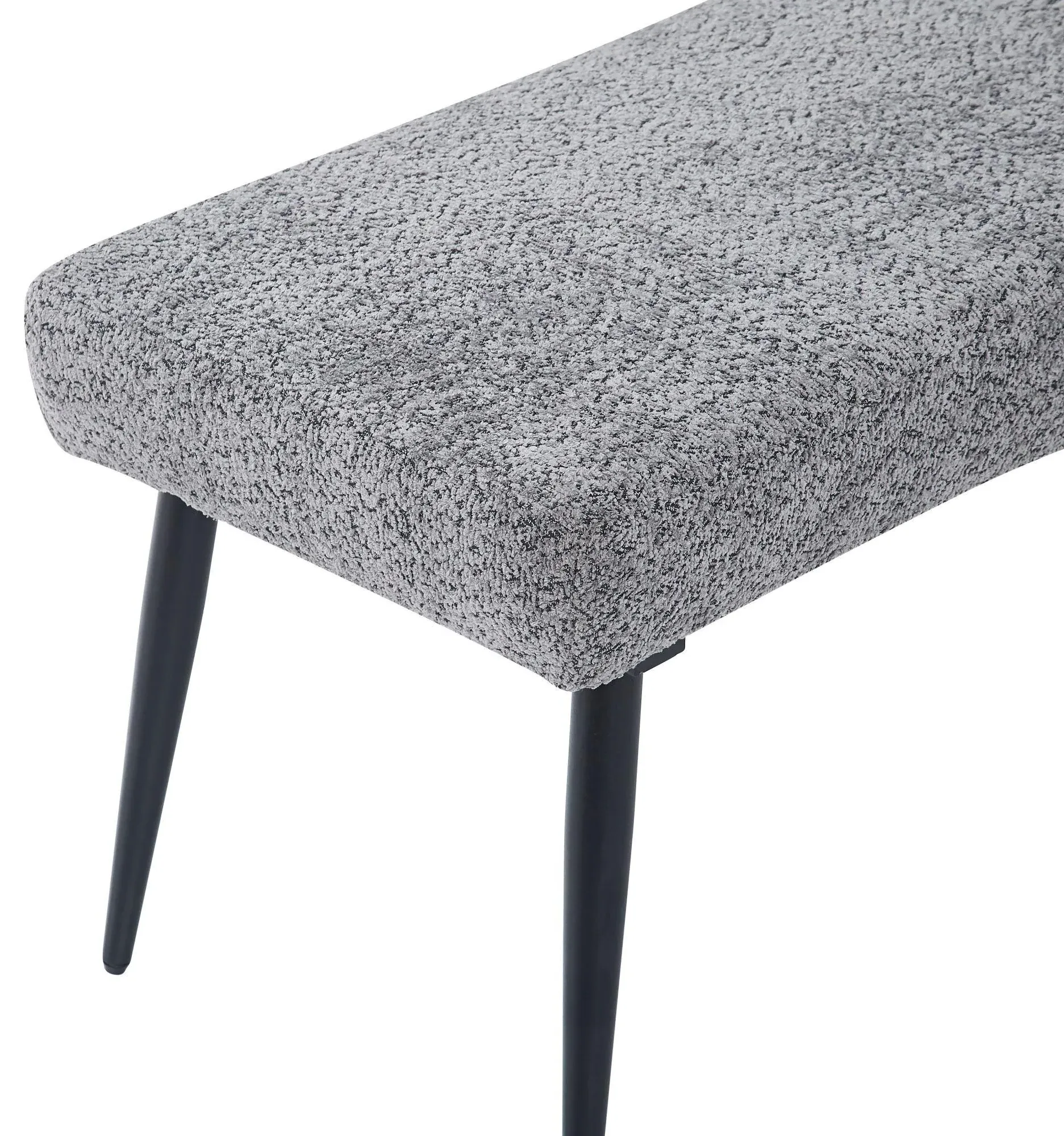 Monza Fabric Dining Bench - Grey