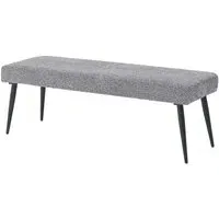 Monza Fabric Dining Bench - Grey