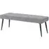 Monza Fabric Dining Bench - Grey
