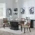 Naples Dining Set - Black, Marble