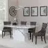 Naples Dining Set - White, Marble