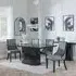 Naples Dining Set with Paris Chairs - Black, Marble