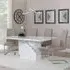 Naples Roma Dining Set - White, Marble